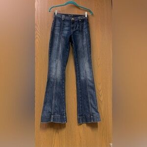 Marciano flare jeans with jeweled pockets , size :24